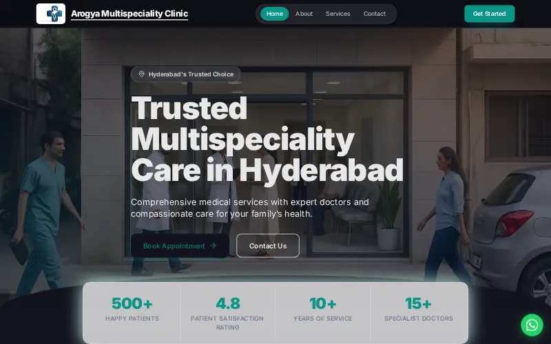 Arogya Clinic — Aurora template