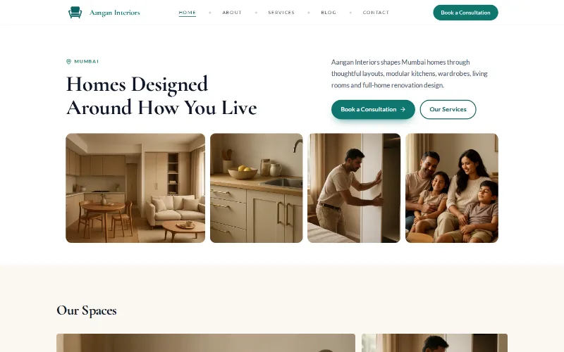 Aangan Interiors — Aangan template