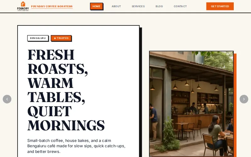 Foundry Coffee Roasters — Monolith template