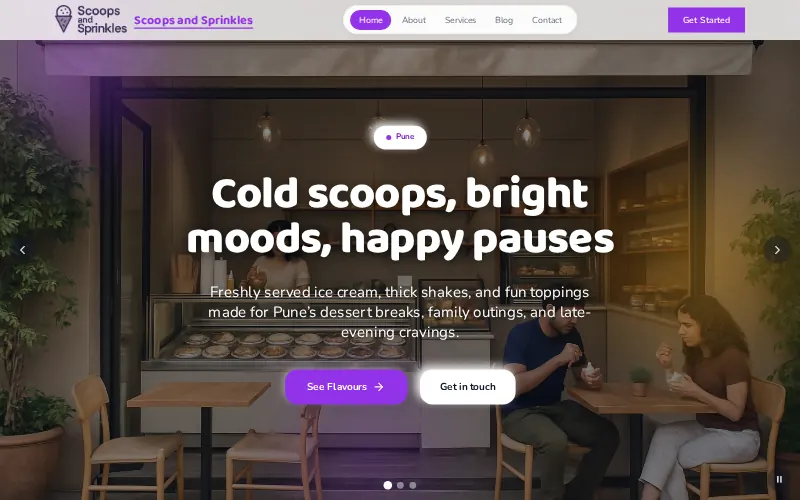 Scoops & Sprinkles — Nimbus template