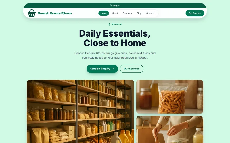 Ganesh General Stores — Bazaar template