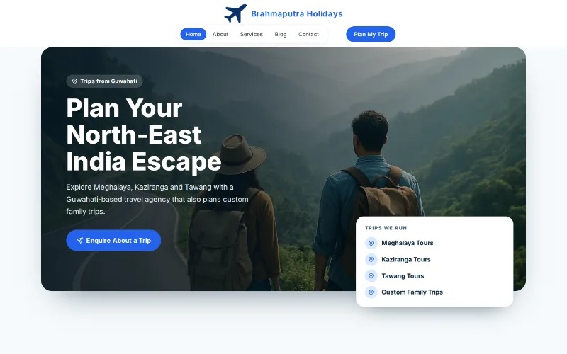 Brahmaputra Holidays — Voyage template